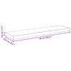 vidaXL Scaffali a Parete 4 pz Grigio Lucido 90x23,5x3,8 cm in MDF