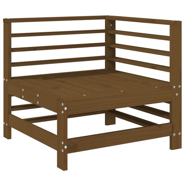 vidaXL Set Salotto da Giardino 7 pz ambra in Legno Massello di Pino