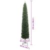 vidaXL Albero di Natale artificiale con 300 LED Verde 270 cm