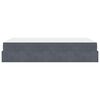 vidaXL Struttura letto con materasso 2 pcs Grigio Sfumato Velluto