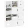 vidaXL Armadietti Laterali 6 pz ODDA Bianco 40x24x79 cm Legno di Pino