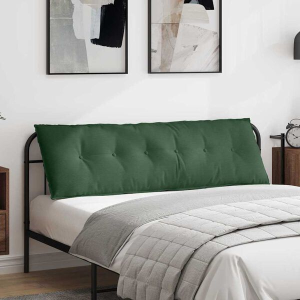 vidaXL Cuscino per Schiena Verde Giungla 160 x 50 cm Tessuto in Cords