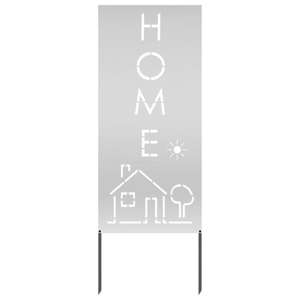 vidaXL Schermo per privacy in giardino Traforo Argento 50 x 140 cm