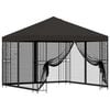 vidaXL Gazebo da giardino con pareti laterali 3 x 3 m Antracite