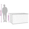 vidaXL Baule da Giardino Grigio 171x99x93 cm