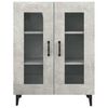 vidaXL Credenza Grigio Cemento 69,5x34x90 cm in Legno Multistrato