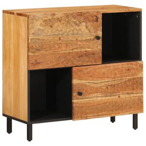 vidaXL Credenza 80x33x75 cm in Legno Massello di Acacia