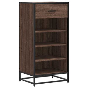 vidaXL Scarpiera Rovere Marrone 48x38x97,5 cm in Legno Multistrato