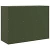 vidaXL Credenza Verde Oliva 99x39x73 cm in Acciaio
