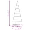 vidaXL Albero di Natale in metallo con supporto Oro 150 cm