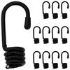vidaXL Ganci 12 pz Nero 8 mm x 5 cm Acciaio