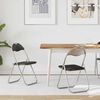 vidaXL Sedia pieghevole 2 pcs Nero e Grigio 48 x 43,5 x 81 cm