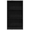vidaXL Libreria Rovere Nero 60x24x109 cm in Legno Multistrato