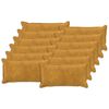 vidaXL Federa 12 pz HOUTEN Giallo 40 x 80 cm Fleece in microfibra
