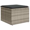 vidaXL Set Divano da Giardino 5pz con Cuscini Grigio Chiaro Polyrattan