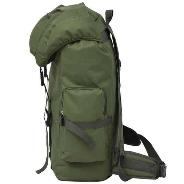 vidaXL Zaino Stile Militare 65 L Verde