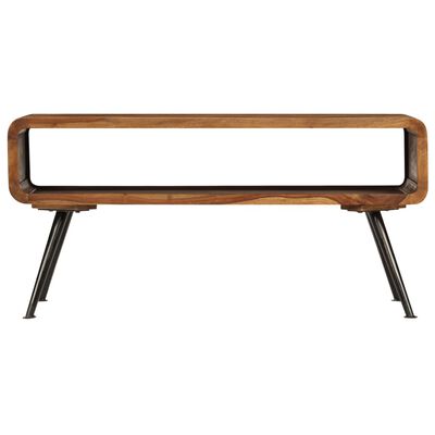 vidaXL Tavolino da Salotto in Legno Massello di Sheesham 95x40x45 cm
