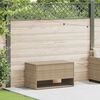 vidaXL Scatola per Cuscini da Esterno Beige 100x55x55,5 cm Polyrattan
