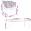 vidaXL Set da Pranzo da Giardino 9 pz con Cuscini Polyrattan Vetro
