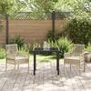 vidaXL Sedia da Giardino 2 pcs Beige 53 x 60 x 85cm polyrattan