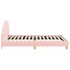 vidaXL Struttura letto bambini con testata Rosa 90 x 190 cm