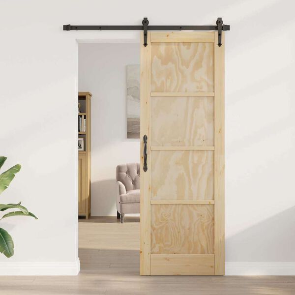 vidaXL Porta Interna ORKDAL Marrone 73,5 x 211 cm Legno compensato