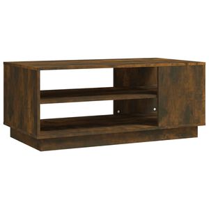 vidaXL Tavolino da Salotto Rovere Fumo 102x55x43 cm in Truciolato