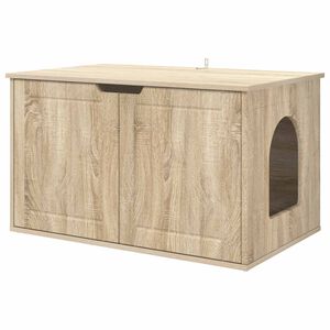 vidaXL Casa per Gatti Sonoma 85 x 55 x 50,5 cm Legno ingegnerizzato