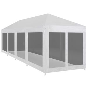 vidaXL Tenda per Feste con 10 Pareti in Rete 12x3 m