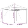vidaXL Tenda da Festa Pieghevole Pop-Up Terracotta 292x292x315 cm