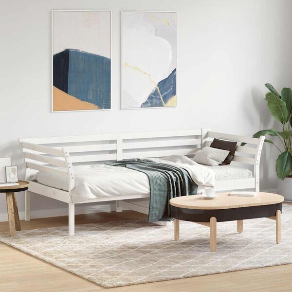 vidaXL Dormeuse senza Materasso Bianco 75x190 cm in Legno di Pino