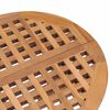 vidaXL Set da Pranzo Giardino Pieghevole 3 pz Cuscino Massello di Teak