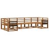 vidaXL Set di divani da esterno 7 pcs Naturale