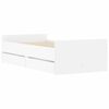 vidaXL Giroletto con Cassetti Bianco 90x200 cm