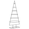 vidaXL Albero di Natale Decorativo in Metallo Nero 150 cm