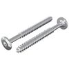 vidaXL Viti in Legno 2 pz Argento M6 x 70 mm Acciaio