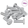 vidaXL Vite 1593 pcs Argento 8 x 25 mm Acciaio