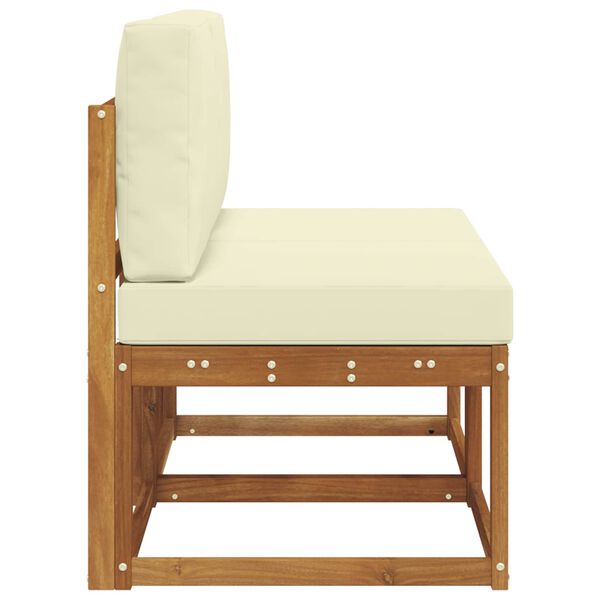 vidaXL 2 Pezzo Divano centrale per esterno Legno di Acacia Massello