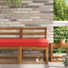 vidaXL Cuscino per divano da esterno Rosso 60 x 60 x 8 cm Poliestere