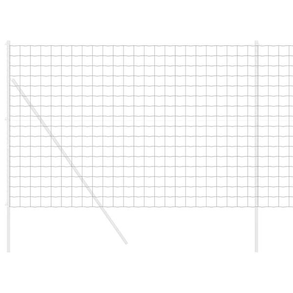 vidaXL Recinzione Euro Grigio 1.6 x 10 m Ferro rivestito in PVC