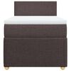 vidaXL Giroletto a Molle con Materasso Marrone Scuro 90x200 cm Tessuto