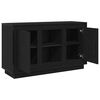 vidaXL Credenza Rovere Nero 102 x 35 x 60 cm Legno multistrato
