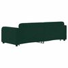 vidaXL Divano Letto Estraibile Cassetti Verde Scuro 80x200cm Velluto