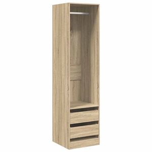 vidaXL Armadio Cassetti Rovere Sonoma 50x50x200 cm Legno Multistrato