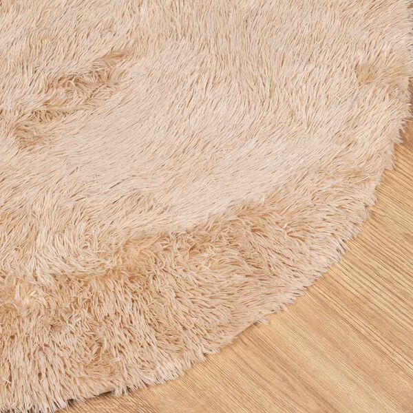 vidaXL Tappeto Shaggy a Pelo Lungo NAVARRA Beige 200x200 cm poliestere