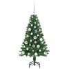 vidaXL Albero di Natale artificiale con 150 LED Verde 120 cm