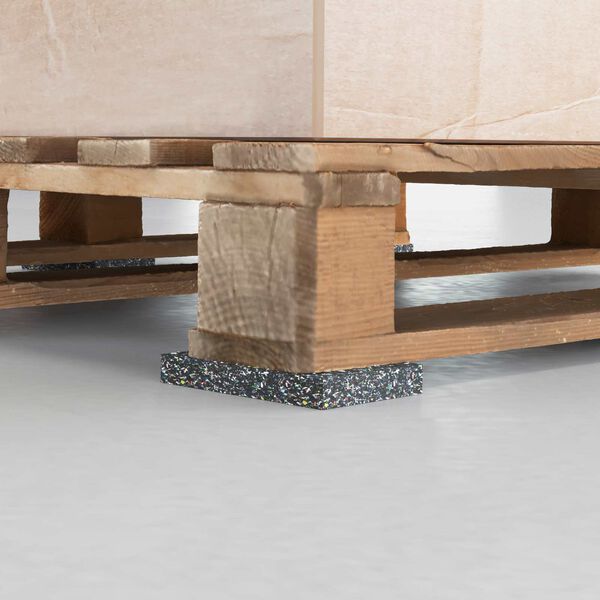 vidaXL Rullo in gomma Nero Gomma