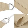 vidaXL Parasole a Vela Oxford Triangolare 5x5x5 m Beige
