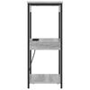 vidaXL Armadio da Notte con lo scaffale Grigio Sonoma 41 x 31 x 76 cm
