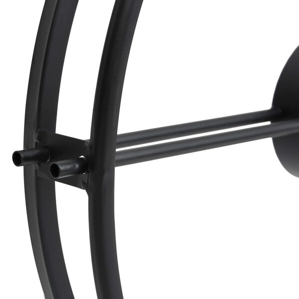 vidaXL Orologio da Parete Nero 52 cm in Ferro